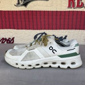 Size 11.5 - On Running Shoes‎ Mens White Cloudrunner 2 Sneakers Athletic Low Top